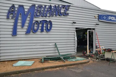 A Issoire, le magasin Ambiance Moto cambriolé à l'aide d'un camion bélier
