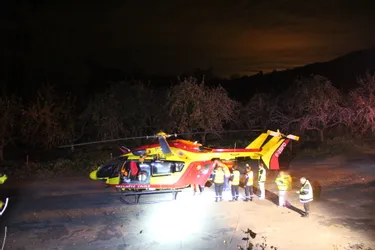 Accident grave à Auzon : le jeune cyclomotoriste évacué par hélicoptère
