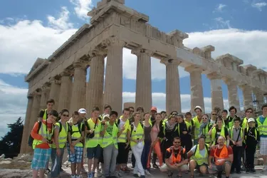 Les collégiens en voyage en Grèce
