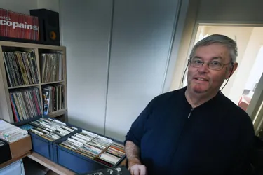 L’Aurillacois Alain Vaissier a porté sa collection de disques jusqu’à 50.000 pièces