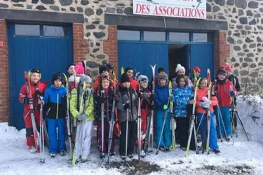 Les écoliers ont fait du ski de fond