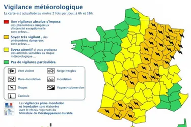 Le Puy-de-Dôme, l'Allier, la Creuse et la Corrèze placés en vigilance orange aux orages