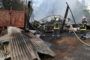 Corrèze : un bâtiment agricole est parti en fumée à Lagleygeolle