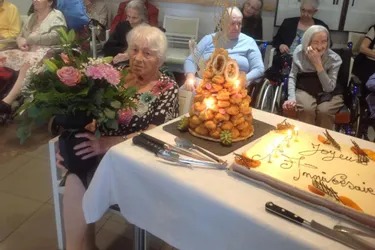 Gilberte fête son centenaire à Maisonnée Boisvallon