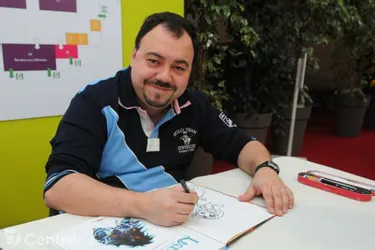 Patrick Sobral, auteur de bande dessinée, est mobilisé aux côtés du Lions club de La Souterraine