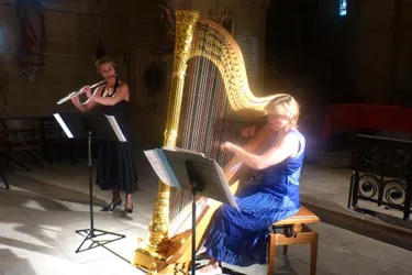 Flûte et harpe en l’église Saint-Pierre