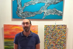 Renaud Angerville-Langlois expose ses peintures à l’office de tourisme