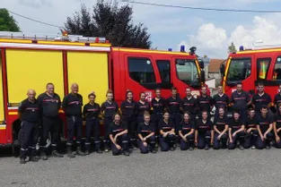 Une formation ensoleillée pour les pompiers au centre de secours d'Aigueperse (Puy-de-Dôme
