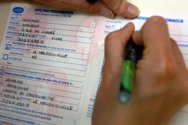 Élections régionales et départementales : les électeurs de Vichy (Allier) peuvent donner procuration