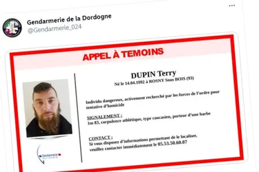 Dordogne : la gendarmerie lance un appel à témoins en diffusant une photo de l'homme recherché