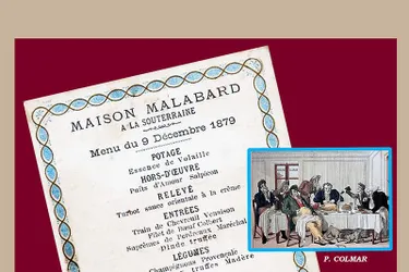 Retour sur un repas de fête tel qu’il se concevait en 1879 par la maison Malabard