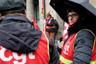 Plus d'une centaine de manifestants ont répondu à l'appel de l'intersyndicale à Issoire (Puy-de-Dôme)