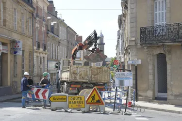 Quels sont les travaux en cours dans les rues de Moulins pour les prochains jours ?