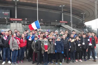 Les jeunes rugbymen au stade de France