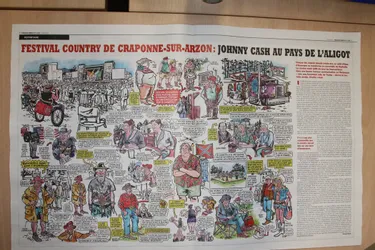 Quand Charlie Hebdo croque le Festival country de Craponne-sur-Arzon