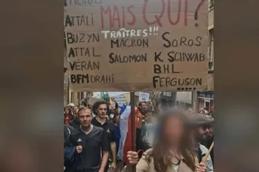Pancarte antisémite dans un cortège anti-pass sanitaire à Metz : une enseignante interpellée
