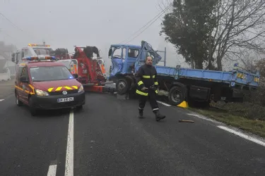 Violente collision frontale dans l'Allier : quatre automobilistes blessés
