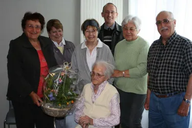 Lina Deschamps a fêté ses 104 ans