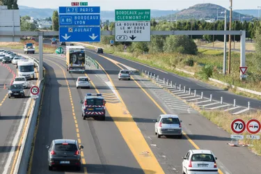 Des fermetures d'accès sur l'autoroute A75 dans le Puy-de-Dôme du lundi 10 au vendredi 14 septembre