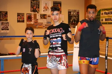 Trois champions d’Auvergne à la boxe thaï