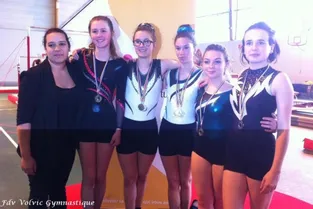 Dix médailles pour les gymnastes au championnat d’Auvergne