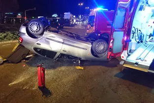 Spectaculaire accident au carrefour de La Pardieu
