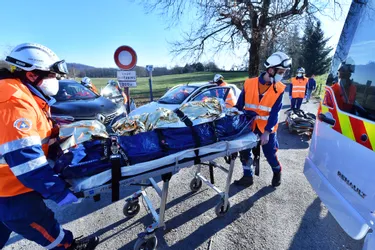 Pas d'accident mais un exercice des secouristes de la Protection civile, ce dimanche matin à Malemort (Corrèze)