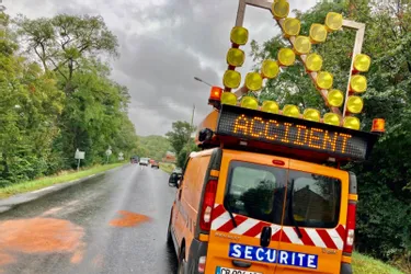 Une série d'accidents matériels sur les routes de l'arrondissement de Vichy (Allier) ce lundi