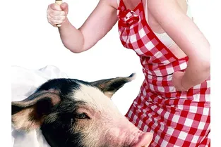Humour : Marie-Chantal tue le cochon à la Petite Gaillarde