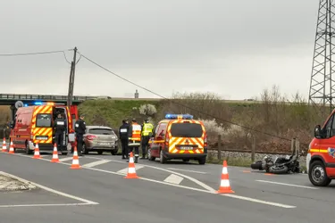 Un blessé léger dans un choc entre une moto et une voiture à la sortie de Montluçon