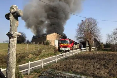 Un incendie dans une grange à Marcolès (Cantal) : des dégâts matériels importants