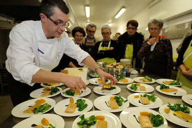 L’atelier cuisine avec Vincent Terrieux et Doris Coppenrath a eu lieu lundi soir, au CFA