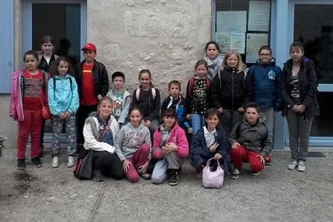 Les élèves au musée du paysan-soldat