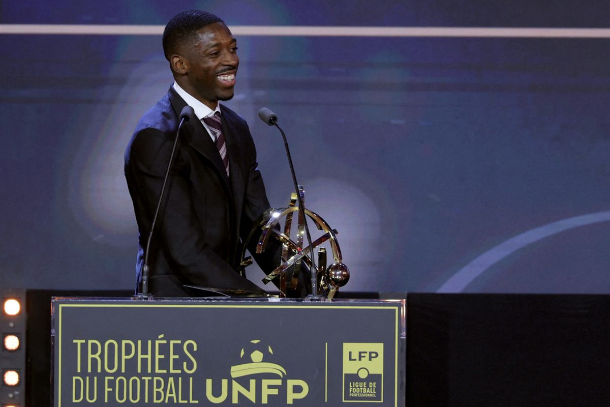 Football : Ousmane Dembélé sacré meilleur joueur de L1 pour la 2e année consécutive
