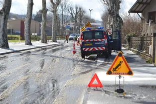 Brioude : Les giboulées de neige causent un accident