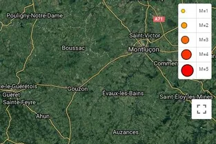 Un séisme enregistré en Creuse dans la nuit de lundi à mardi