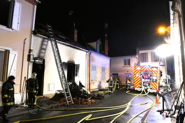 Incendie d'une maison rue du 14-Juillet à Moulins