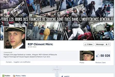 La page Facebook "RIP Clément Méric" piratée par des nationalistes