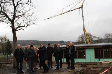 Les élus ont visité le chantier à la fin du mois de décembre pour en mesurer l’avancée