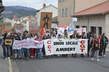 À Ambert, 900 personnes réunies pour la neuvième journée d'action contre la réforme des retraites
