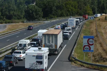 Des ralentissements jusqu'à lundi soir sur l'A20 en Corrèze après un accident matériel