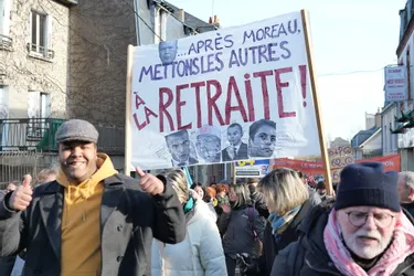 Notre sélection des pancartes de la quatrième mobilisation contre la réforme des retraites à Guéret