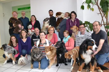 Une formation « chiens visiteurs » a été organisée ce week-end par IDFix pour quatorze stagiaires