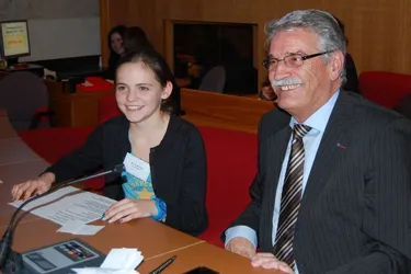 Alix Vergnal, 12 ans, a été élue présidente, hier, à Tulle