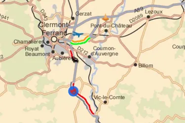 Un bouchon de plus de 8 kilomètres ce mercredi matin sur l'A75 au sud de Clermont-Ferrand