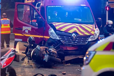 Collision entre une ambulance des pompiers et un scooter à Clermont-Ferrand