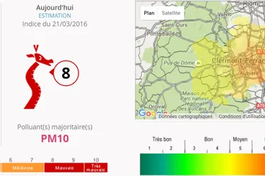 Fin de l'épisode de pollution de l'air dans le Puy-de-Dôme