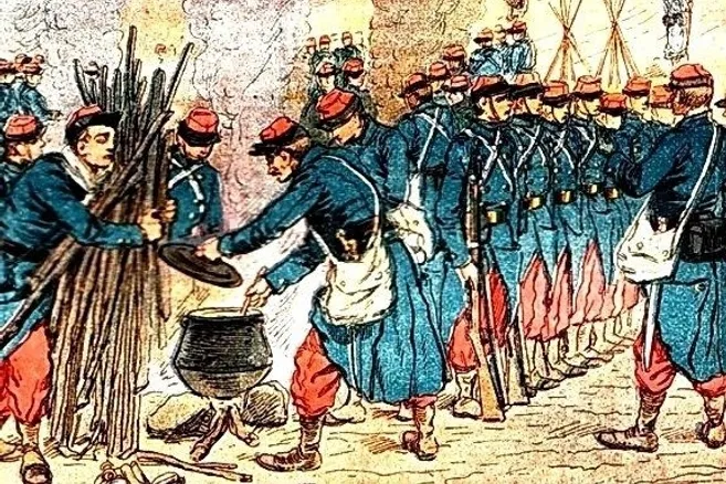 Guerre 1871 Dépèche du Général Cléret au Colonel Massé (Loire