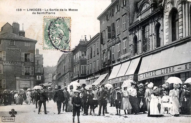 Tirage Albuminé Vintage - Hôtel De Ville De Limoges, France - Circa 1890 - Format 8x11 Cm