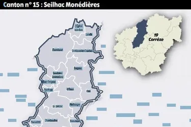 Les cantons de Seilhac (à gauche) et de Treignac (à droite) ne font désormais plus qu’un